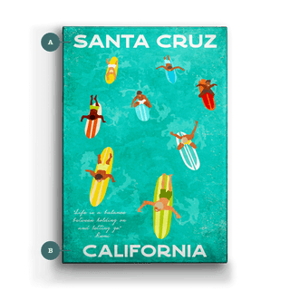 Colorful Surfers - Metal Box Art
