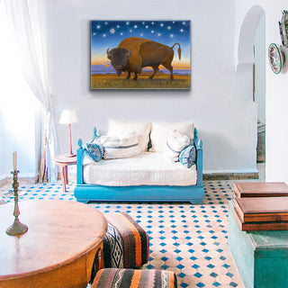 Montana Power Buffalo - Metal Box Art Metal Box Wall Art Monte Dolack