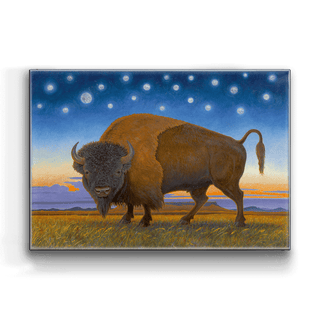 Montana Power Buffalo - Metal Box Art Metal Box Wall Art Monte Dolack