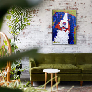 Big Bernie: Bernese Mountain Dog - Metal Box Art Metal Box Wall Art Shelle Lindholm