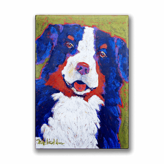 Big Bernie: Bernese Mountain Dog - Metal Box Art Metal Box Wall Art Shelle Lindholm