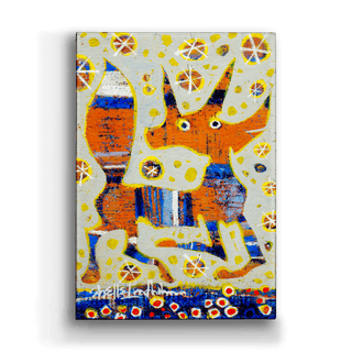 Bright-eyed and Bushy Tailed - Metal Box Art Metal Box Wall Art Shelle Lindholm
