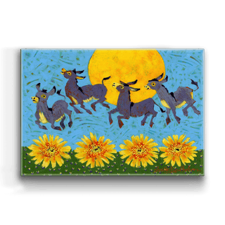 Cactus Flowers - Metal Box Art Metal Box Wall Art Shelle Lindholm