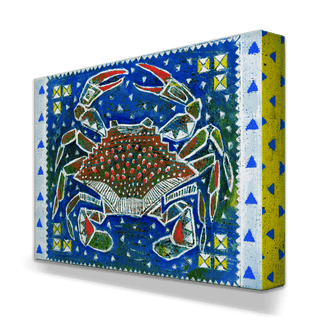 Crab - Metal Box Art Metal Box Wall Art Shelle Lindholm