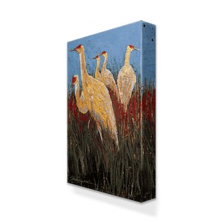 Group of Cranes - Metal Box Art Metal Box Wall Art Shelle Lindholm