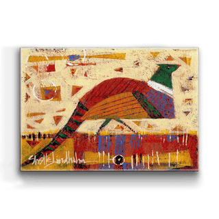 Daydreamer Pheasant - Metal Box Art Metal Box Wall Art Shelle Lindholm