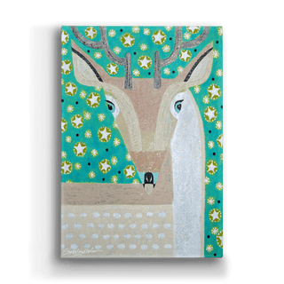 Dreamy Deer - Metal Box Art Metal Box Wall Art Shelle Lindholm