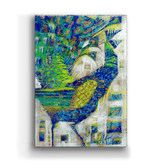 Blue Peacock - Metal Box Art Metal Box Wall Art Shelle Lindholm