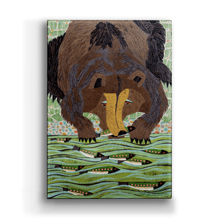 Kodiak's Catch - Metal Box Art Metal Box Wall Art Shelle Lindholm