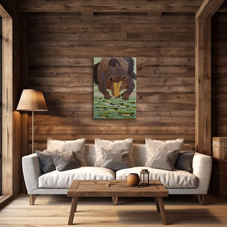 Kodiak's Catch - Metal Box Art Metal Box Wall Art Shelle Lindholm