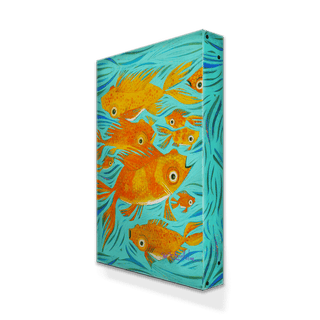 Koi Fish - Metal Box Art Metal Box Wall Art Shelle Lindholm