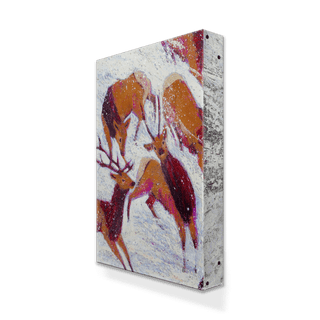 Snow Drifters 1 - Metal Box Art Metal Box Wall Art Shelle Lindholm
