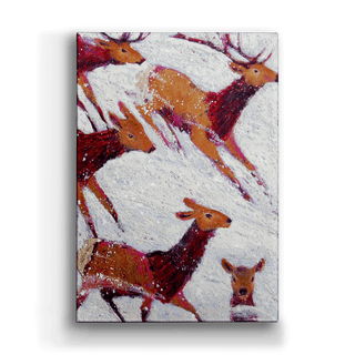 Snow Drifters 2 - Metal Box Art Metal Box Wall Art Shelle Lindholm
