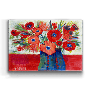 Summer Reds - Metal Box Art Metal Box Wall Art Shelle Lindholm