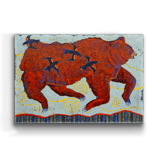 Wild and Wooly - Metal Box Art Metal Box Wall Art Shelle Lindholm