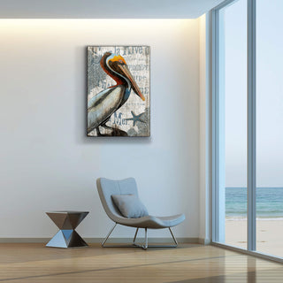 Pelican Perch - Metal Box Art Metal Box Wall Art Suzanne Nicoll