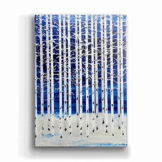 Winter Aspens - Metal Box Art Metal Box Wall Art Nancy Seiler