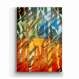 Written Wood I - Metal Box Art Metal Box Wall Art Nancy Seiler