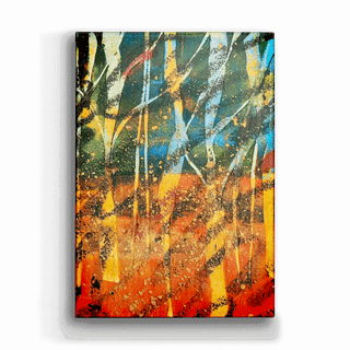 Written Wood II - Metal Box Art Metal Box Wall Art Nancy Seiler