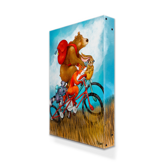 Wild On Wheels - Metal Box Art Metal Box Wall Art Karen Savory