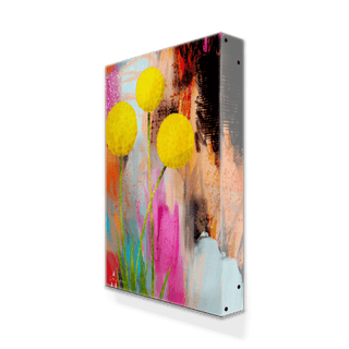 Craspedia - Metal Box Art Metal Box Wall Art Zoe Ingram