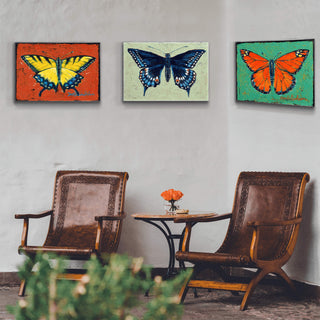 Black Swallowtail Butterfly - Metal Box Art Metal Box Wall Art Shelle Lindholm