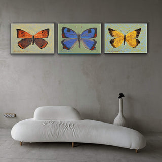 American Copper Butterfly - Metal Box Art Metal Box Wall Art Shelle Lindholm