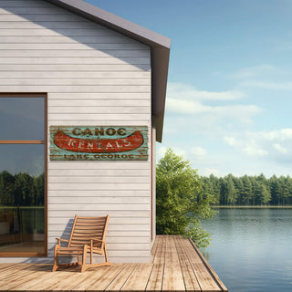 Canoe Rentals - Corrugated Metal Wall Art Corrugated Wall Art Marty Mummert Studio