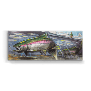 Rainbow and Nymphs: Metal Box Art Metal Box Wall Art Ed Anderson