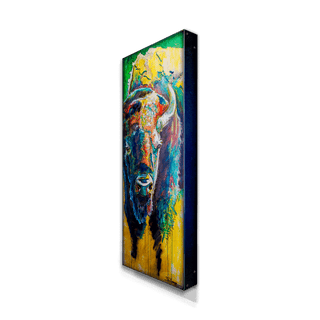 Pastel Bison: Metal Box Art Metal Box Wall Art Ed Anderson