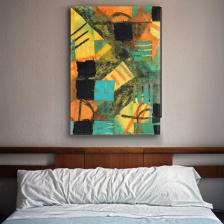 Orange Chex II - Metal Box Art Metal Box Wall Art Nancy Seiler