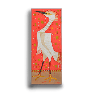 Egret 2 - Metal Box Art Metal Box Wall Art Shelle Lindholm