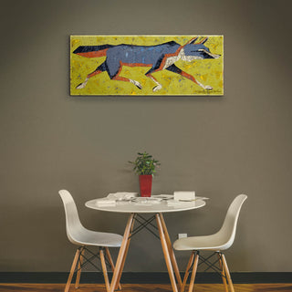 Grey Fox - Metal Box Art Metal Box Wall Art Shelle Lindholm