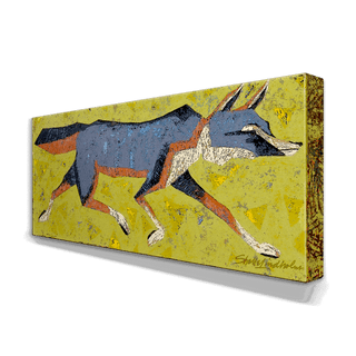 Grey Fox - Metal Box Art Metal Box Wall Art Shelle Lindholm