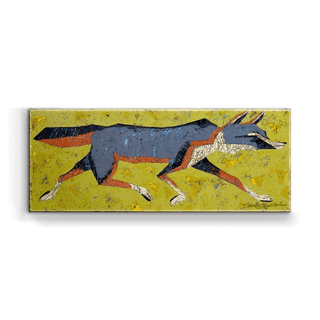 Grey Fox - Metal Box Art Metal Box Wall Art Shelle Lindholm