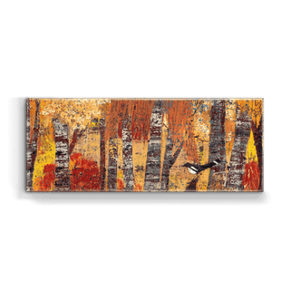 Seasonal Serenade: Autumn Reflection - Metal Box Art Metal Box Wall Art Shelle Lindholm