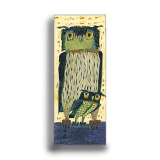 Peek-a-Boo Owls - Metal Box Art Metal Box Wall Art Shelle Lindholm