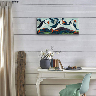 Puffins - Metal Box Art Metal Box Wall Art Shelle Lindholm