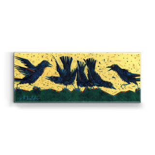 Ruffled Feathers - Metal Box Art Metal Box Wall Art Shelle Lindholm