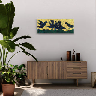 Ruffled Feathers - Metal Box Art Metal Box Wall Art Shelle Lindholm