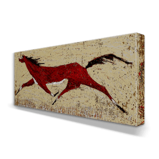 Red Horse Western - Metal Box Art Metal Box Wall Art Shelle Lindholm