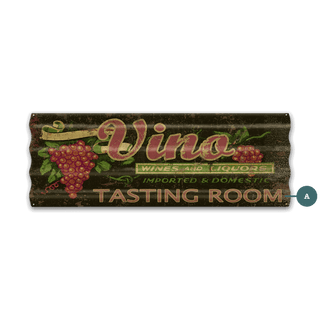 Vino Tasting Room - Corrugated Metal Wall Art Corrugated Wall Art Meissenburg Designs