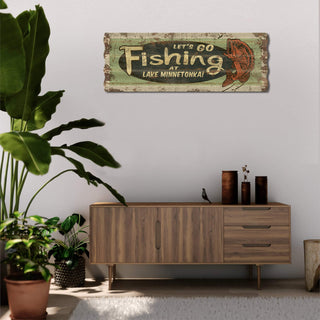 Let's Go Fishing - Corrugated Metal Wall Art Corrugated Wall Art Meissenburg Designs