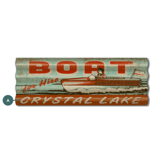 Boat for Hire - Corrugated Metal Wall Art Corrugated Wall Art Meissenburg Designs