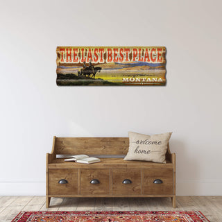 The Last Best Place - Corrugated Metal Wall Art Corrugated Wall Art Meissenburg Designs
