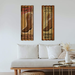 Get In Step - Corrugated Metal Wall Art Corrugated Wall Art Marty Mummert Studio