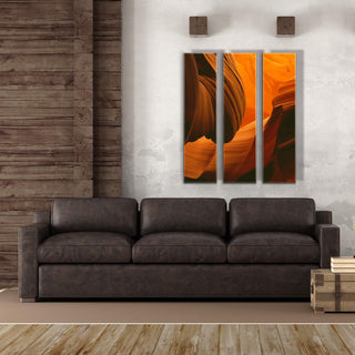 Lower Antelope Canyon: 3-Piece Metal Box Art Metal Box Wall Art John Lichtwardt