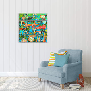 Sea Urchins & Mermaids: 4-Piece Metal Box Art Set Metal Box Wall Art Shelle Lindholm