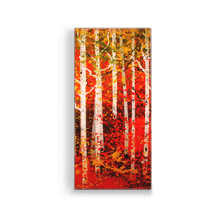 Aspen Embers - Metal Box Art Metal Box Wall Art Nancy Seiler