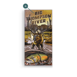 Elk and Trout at Dawn: Metal Box Art Metal Box Wall Art Ed Anderson